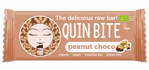 Organic Raw Dessert Bars QUIN BITE PEANUT CHOCO